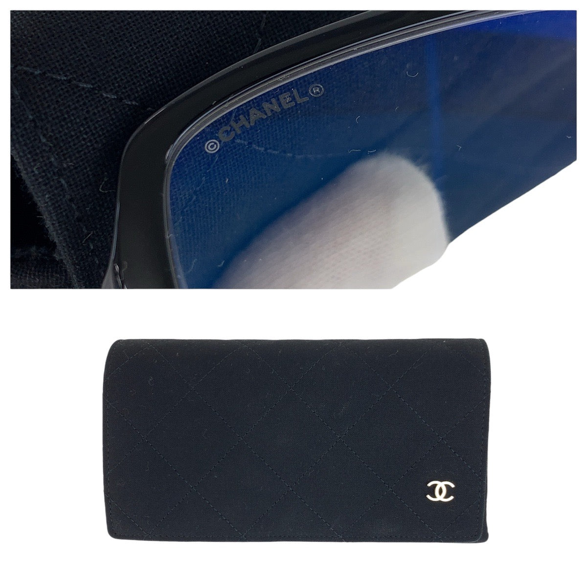 14614
CHANEL シャネル スクエアシェイプ ブラック 黒 シルバー金具 プラスチック 5408 S A c.1026 15B 5617 140 サングラス メガネ 男女兼用 スクエア  レディース A54