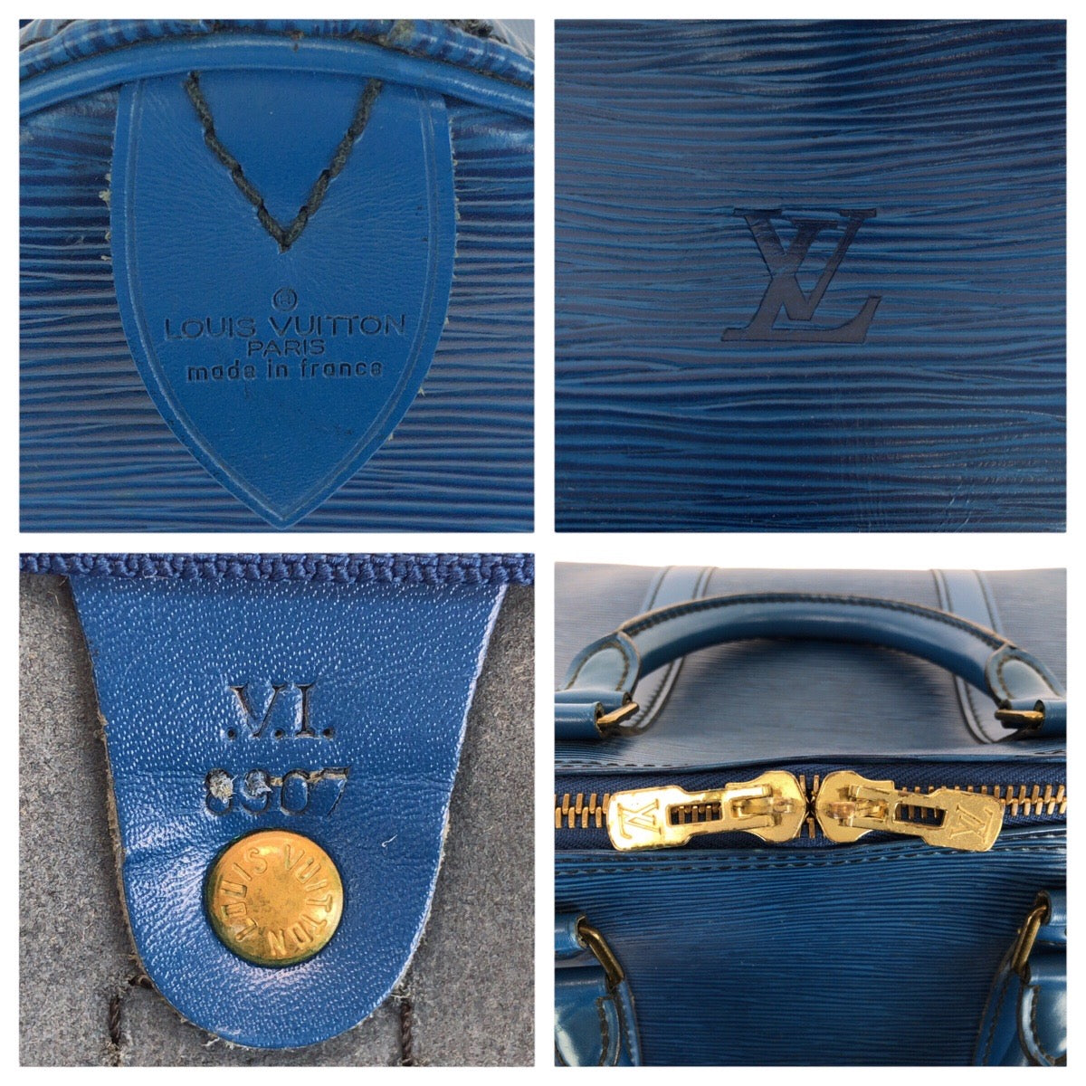 14618
LOUIS VUITTON ルイヴィトン エピ キーポル 50 ブルー ゴールド金具 レザー M42965 ボストンバッグ 男女兼用  レディース