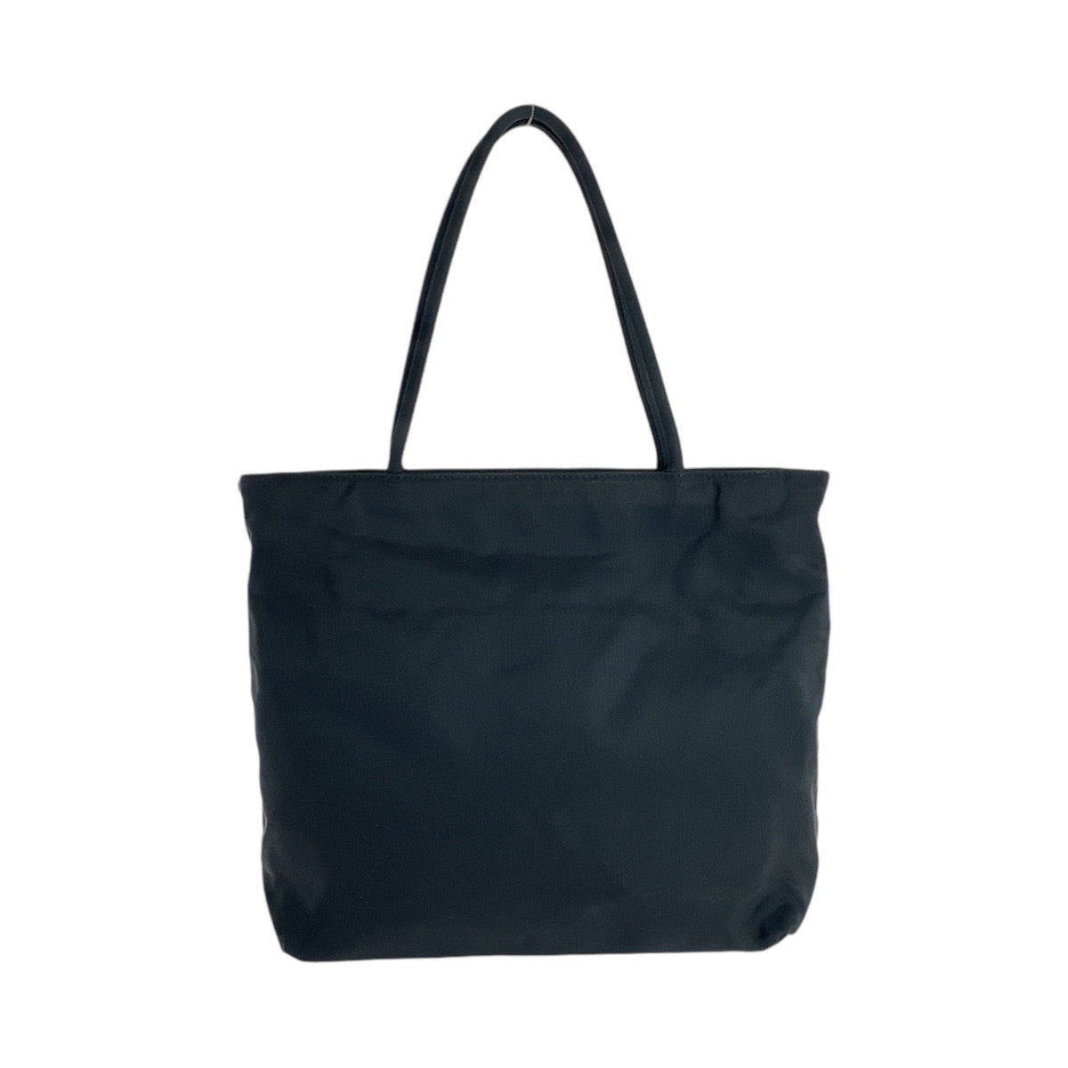 14624
PRADA プラダ テスート 三角ロゴプレート ブラック 黒 シルバー金具 ナイロン ショルダーバッグ トートバッグ  レディース