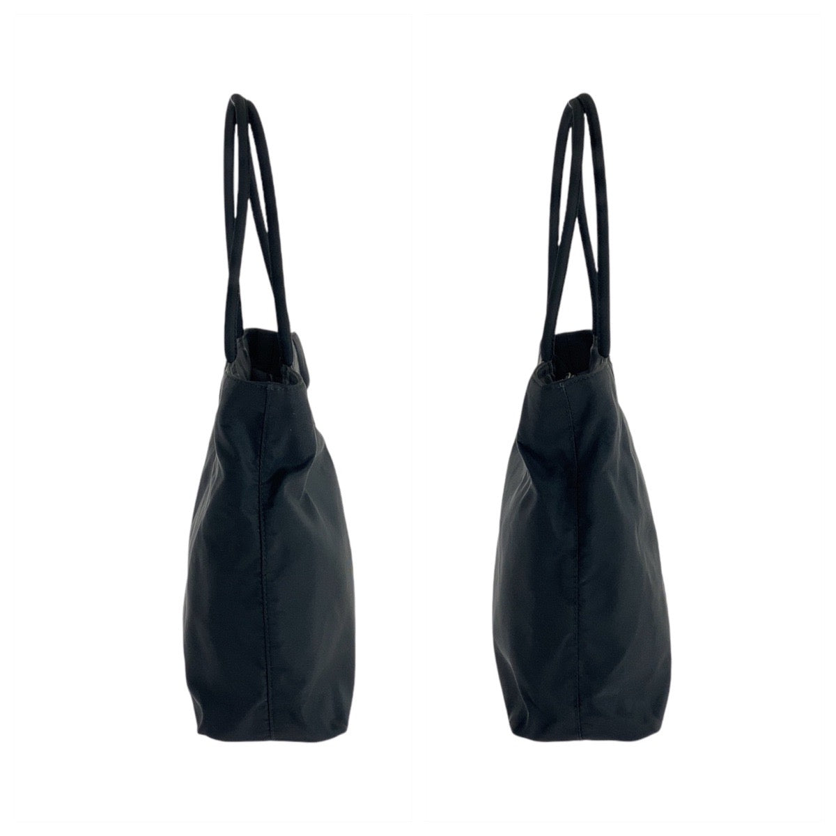 14624
PRADA プラダ テスート 三角ロゴプレート ブラック 黒 シルバー金具 ナイロン ショルダーバッグ トートバッグ  レディース