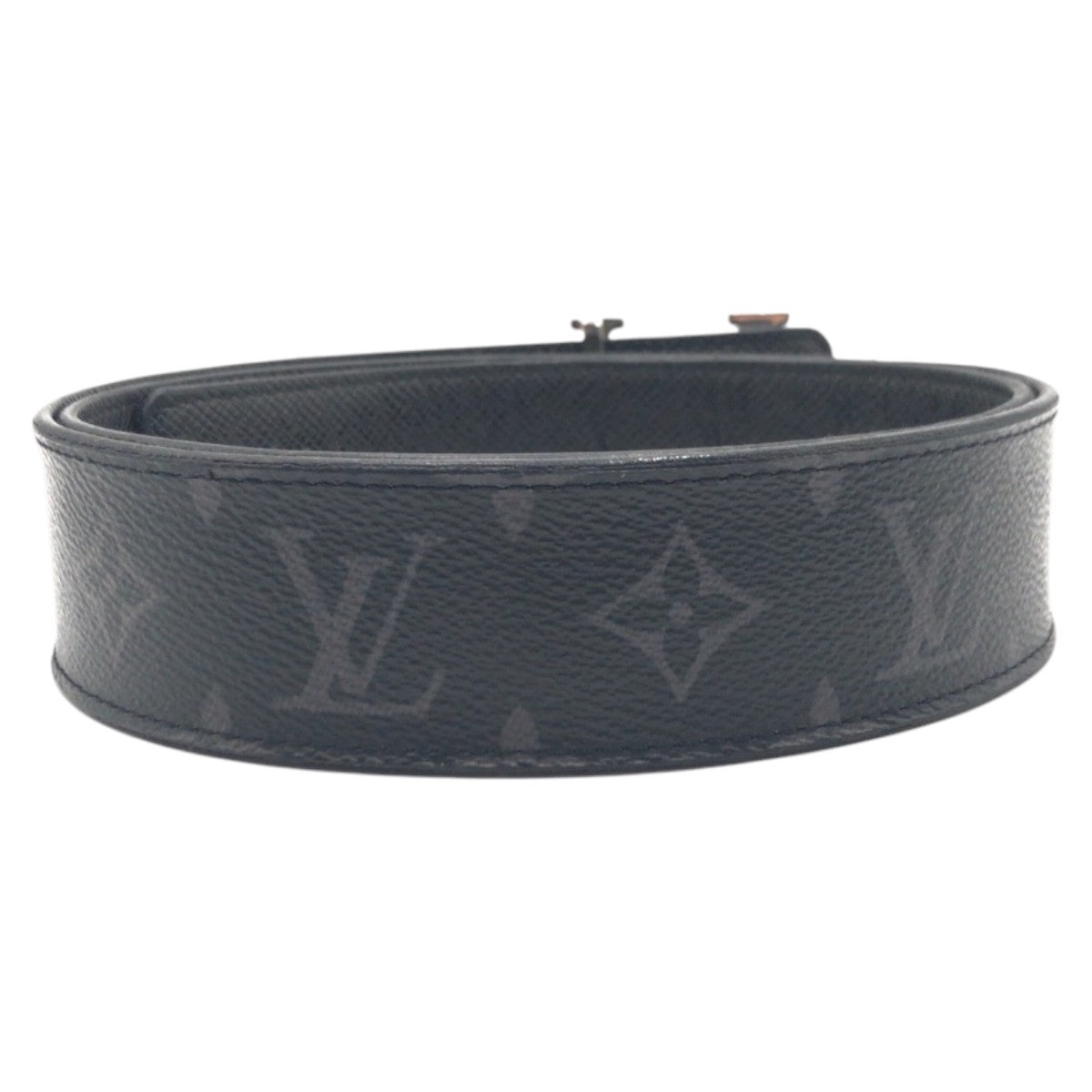 14625
LOUIS VUITTON ルイヴィトン モノグラム サンチュールイニシャル リバーシブル ブラック 黒 グレー シルバー レザー M0157 ベルト  メンズ