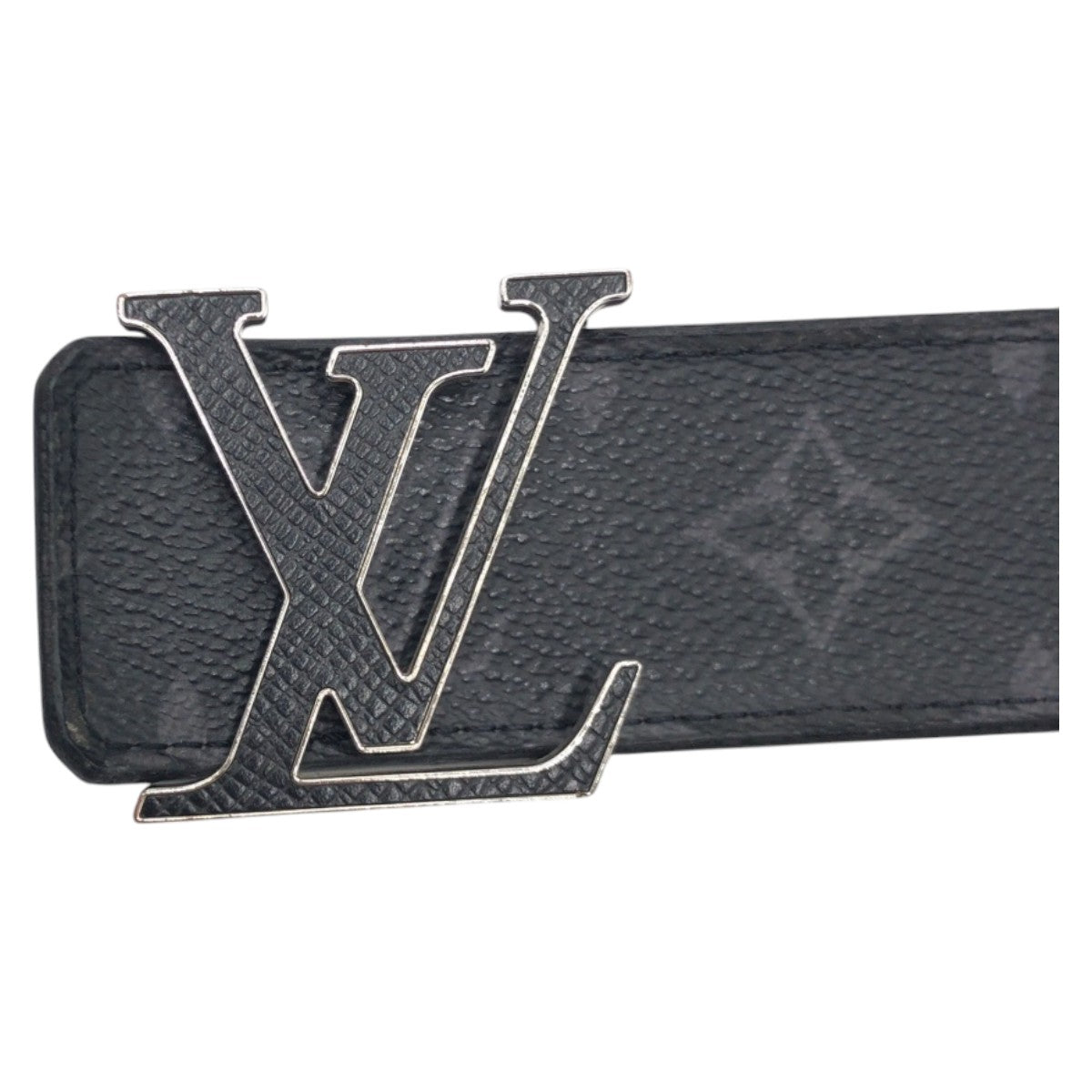 14625
LOUIS VUITTON ルイヴィトン モノグラム サンチュールイニシャル リバーシブル ブラック 黒 グレー シルバー レザー M0157 ベルト  メンズ