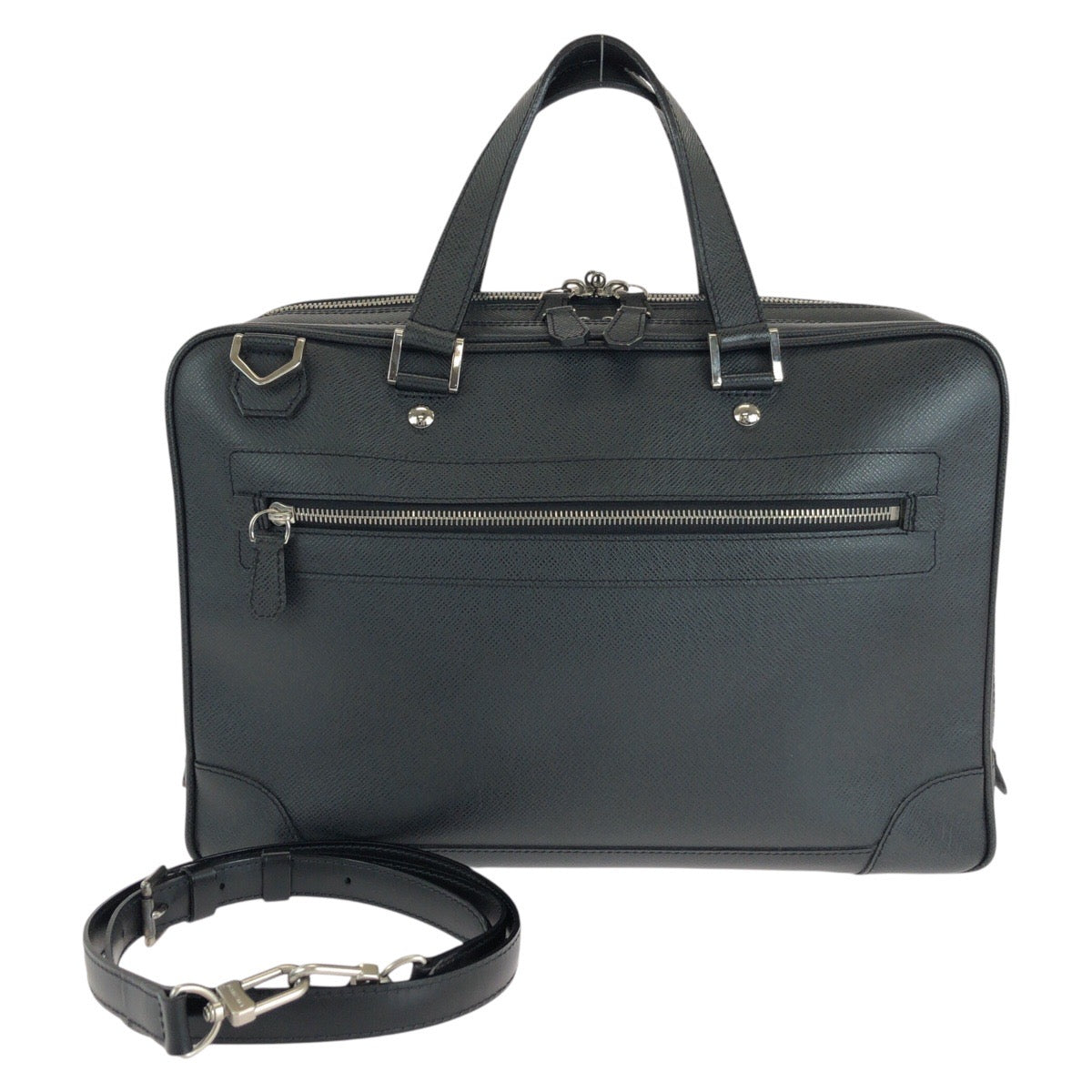 14626
LOUIS VUITTON ルイヴィトン タイガ アレクサンダー アルドワーズ ブラック 黒 シルバー金具 レザー M31162 ビジネスバッグ ブリーフケース 2way  メンズ