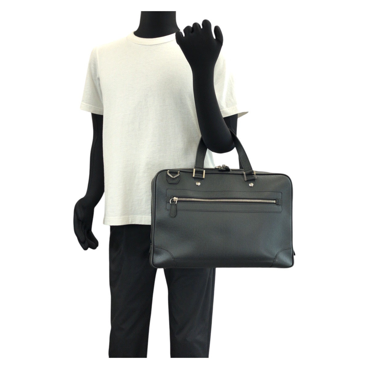 14626
LOUIS VUITTON ルイヴィトン タイガ アレクサンダー アルドワーズ ブラック 黒 シルバー金具 レザー M31162 ビジネスバッグ ブリーフケース 2way  メンズ