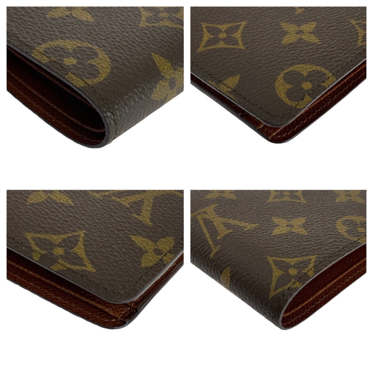 14633
LOUIS VUITTON ルイヴィトン モノグラム ポルトフォイユ ミュルティプル ブラウン PVC M60895 折財布 コンパクトウォレット  メンズ