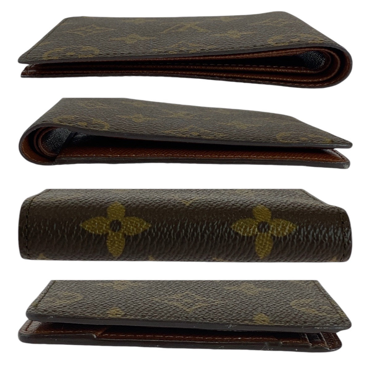14633
LOUIS VUITTON ルイヴィトン モノグラム ポルトフォイユ ミュルティプル ブラウン PVC M60895 折財布 コンパクトウォレット  メンズ