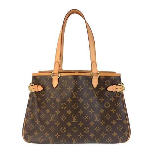 14635
LOUIS VUITTON ルイヴィトン モノグラム バティニョール オリゾンタル ブラウン ゴールド金具 PVC M51154 トートバッグ ショルダーバッグ  レディース