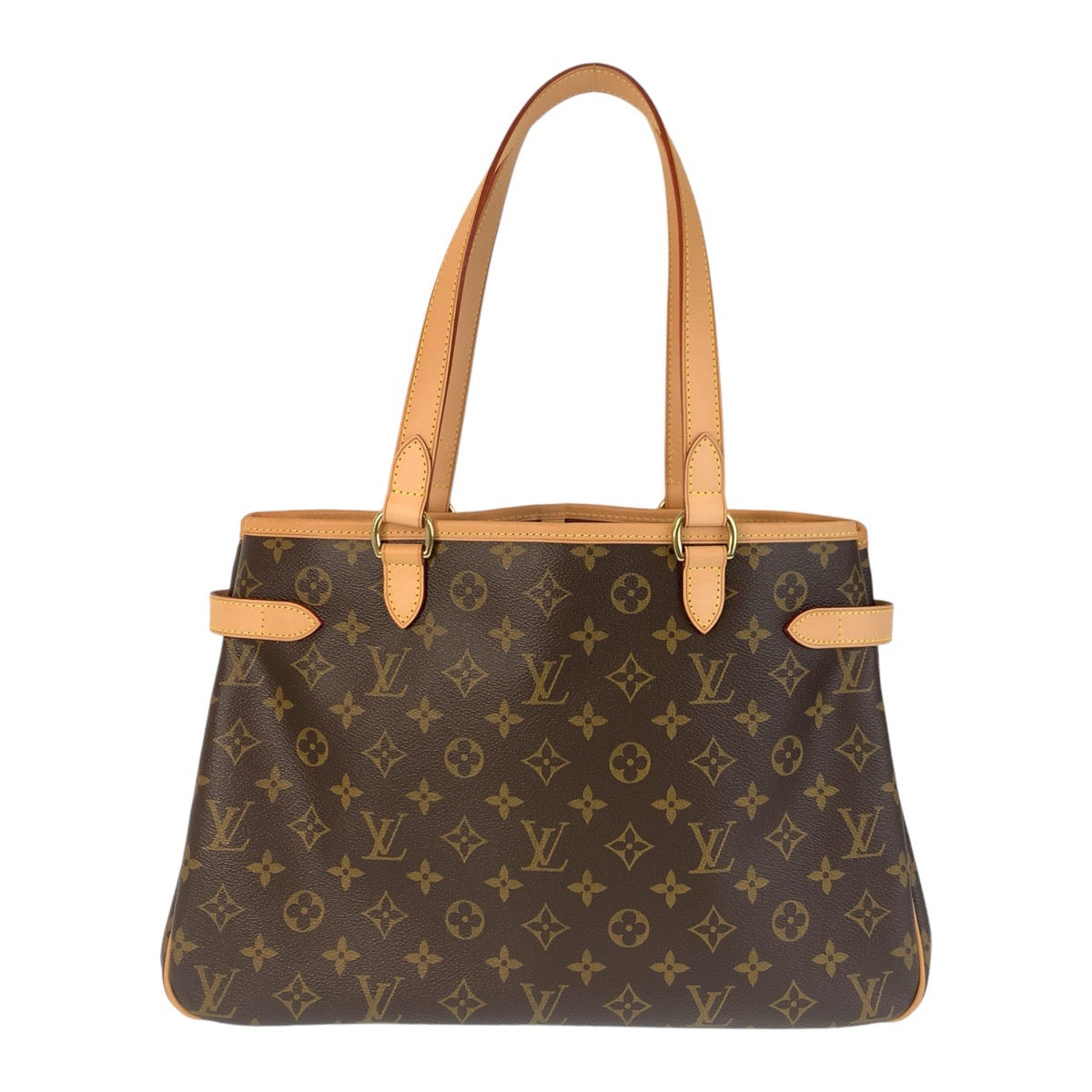 14635
LOUIS VUITTON ルイヴィトン モノグラム バティニョール オリゾンタル ブラウン ゴールド金具 PVC M51154 トートバッグ ショルダーバッグ  レディース