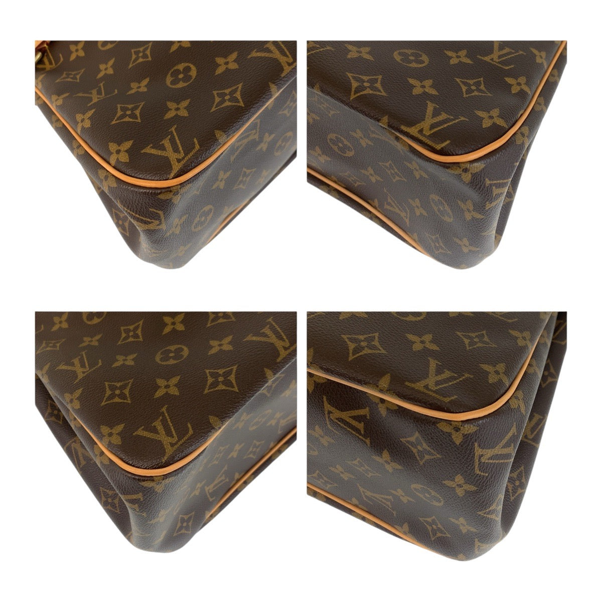 14635
LOUIS VUITTON ルイヴィトン モノグラム バティニョール オリゾンタル ブラウン ゴールド金具 PVC M51154 トートバッグ ショルダーバッグ  レディース