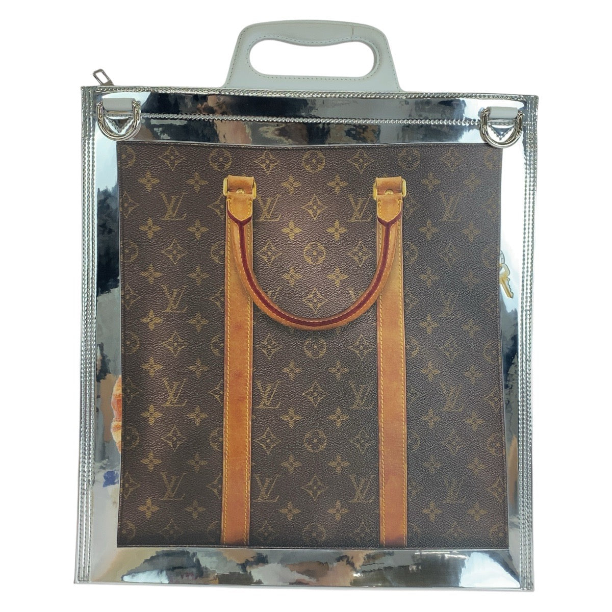 14639
LOUIS VUITTON ルイヴィトン モノグラム フリーザー サックプラ ブラウン シルバー ホワイト PVC / エナメル / レザー M23151 トートバッグ ショルダーバッグ 2way 男女兼用 A4収納 レディース SA250