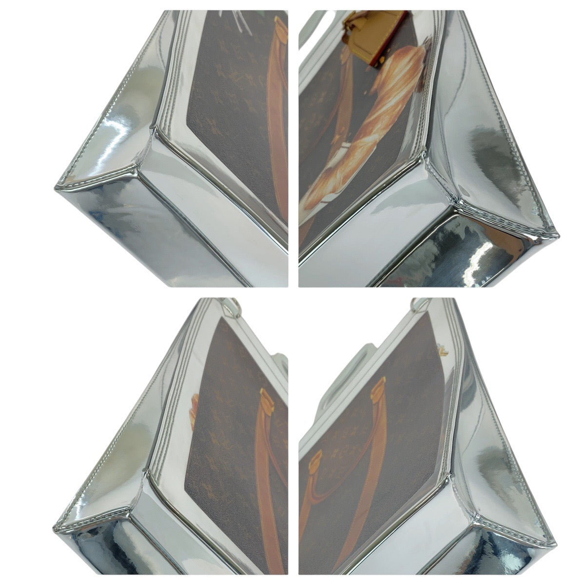 14639
LOUIS VUITTON ルイヴィトン モノグラム フリーザー サックプラ ブラウン シルバー ホワイト PVC / エナメル / レザー M23151 トートバッグ ショルダーバッグ 2way 男女兼用 A4収納 レディース SA250