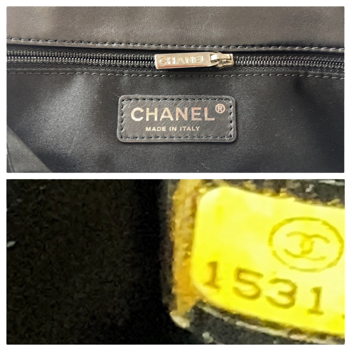 CHANEL シャネル ワイルドステッチ パッチワーク ココマーク ターンロック ブラック 黒 シルバー金具 ラムスキン / ツイード ショルダーバッグ  レディース