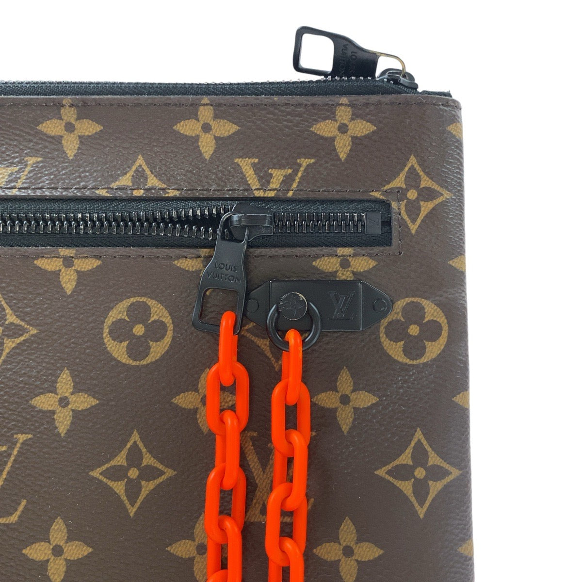 14656
LOUIS VUITTON ルイヴィトン モノグラム ソーラーレイ ポシェット ヴァージル アブロー ブラウン オレンジ PVC M44484 クラッチバッグ 男女兼用  メンズ