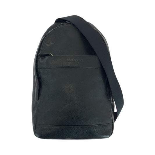 14660
COACH コーチ ブラック 黒 レザー F71751 ボディバッグ ショルダーバッグ  メンズ