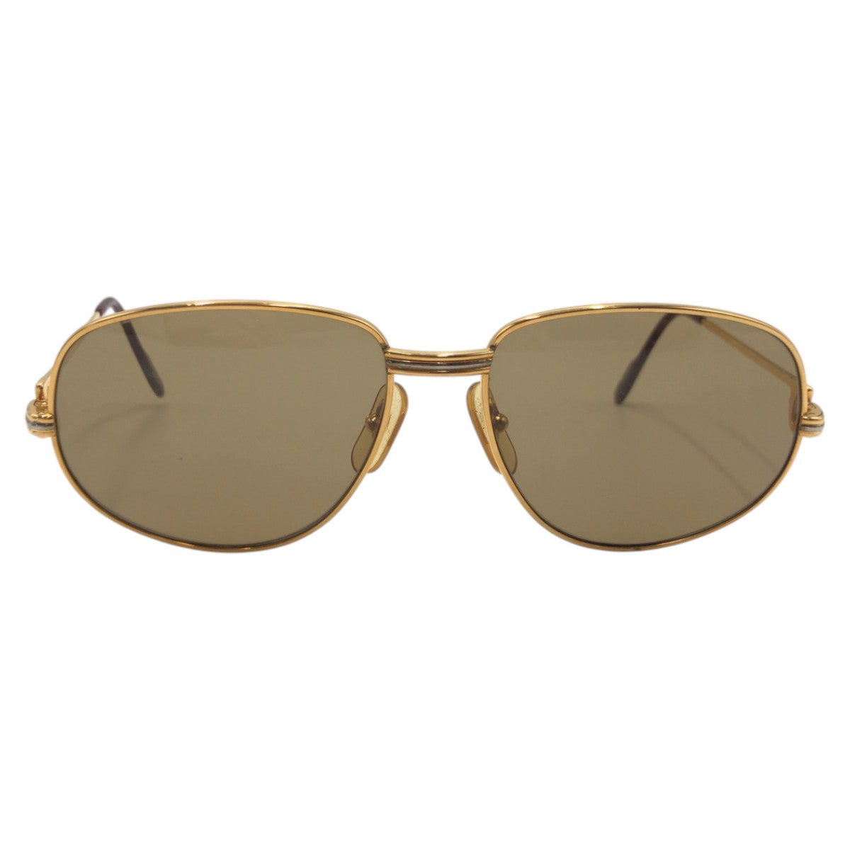 14665
CARTIER カルティエ トリニティ ゴールド ブラウン メタル 5616 130 サングラス 男女兼用 ティアドロップ  メンズ