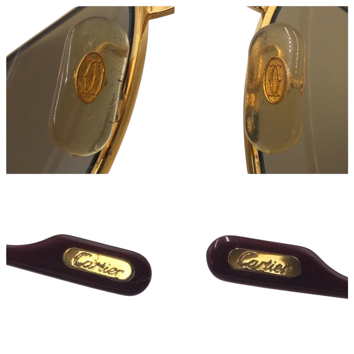 14665
CARTIER カルティエ トリニティ ゴールド ブラウン メタル 5616 130 サングラス 男女兼用 ティアドロップ  メンズ