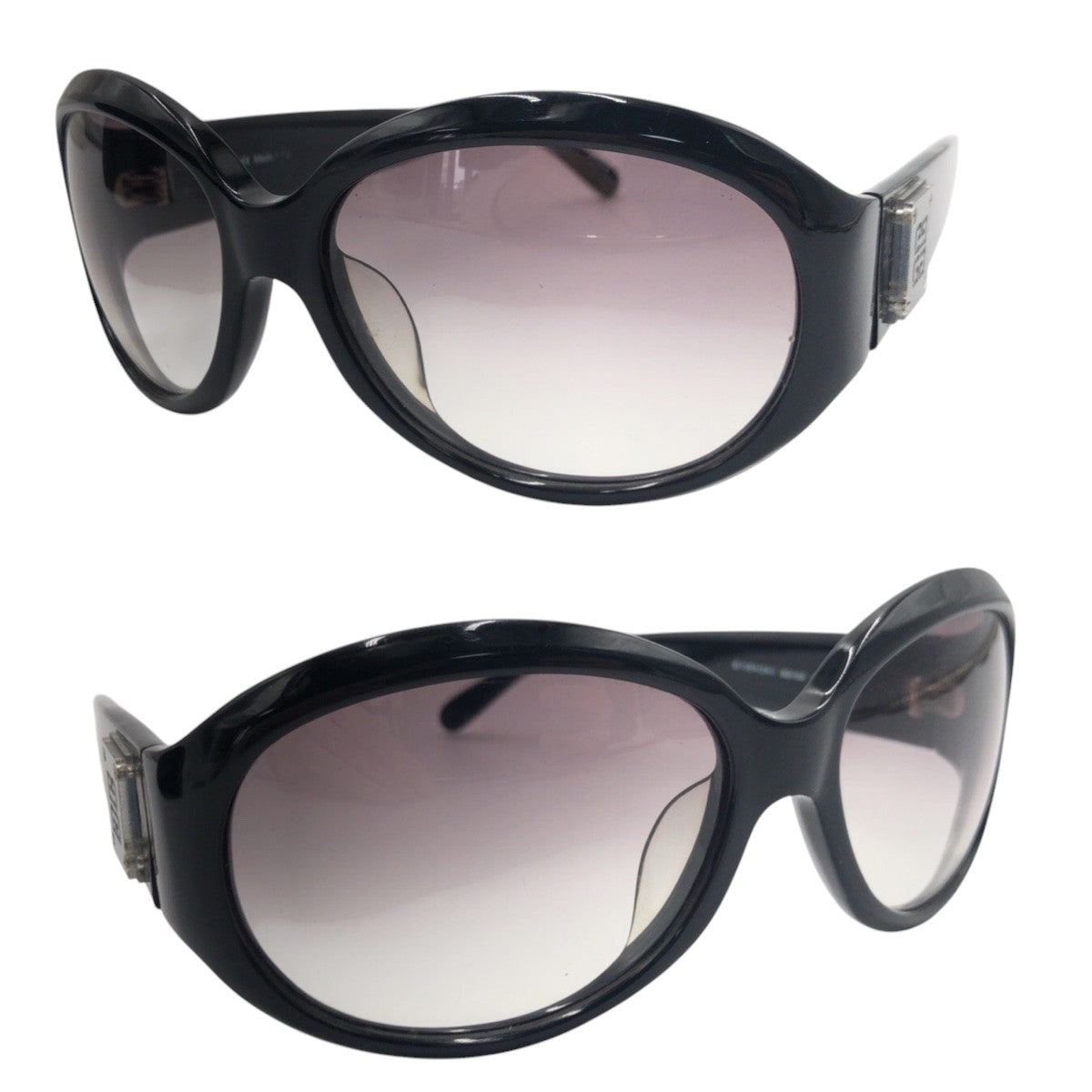 14669
Givenchy ジバンシー ブラック 黒 プラスチック SGV638 COL.700X サングラス 男女兼用 バタフライ  レディース