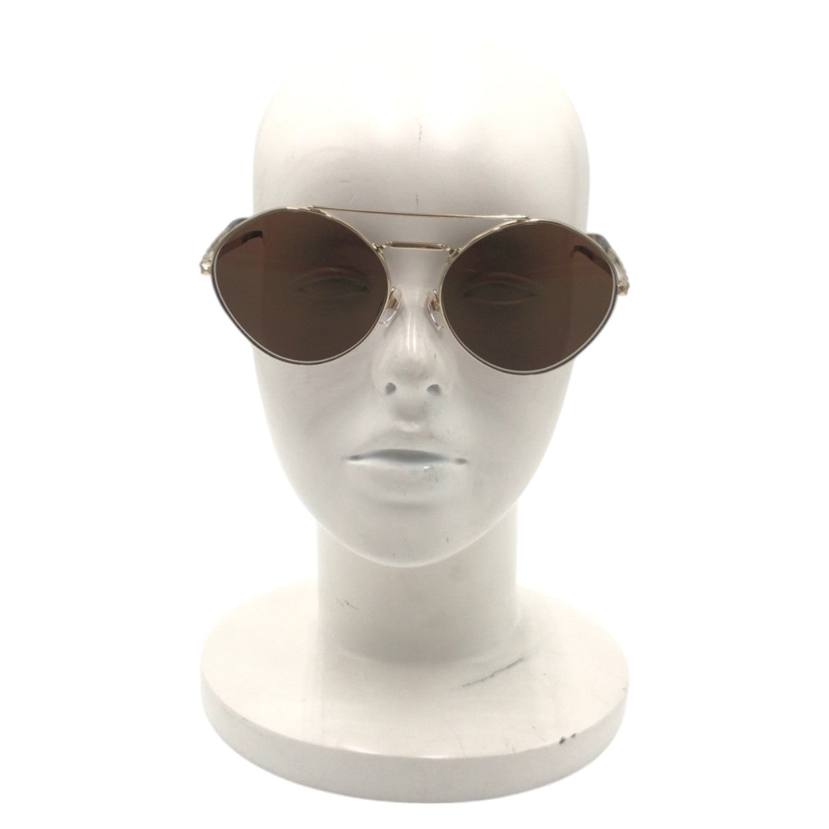 14671
VALENTINO ヴァレンティノ スタッズ ブラウン ゴールド メタル VA2036 3003/5A 6117 140 2N サングラス メガネフレーム 男女兼用 ラウンド  メンズ