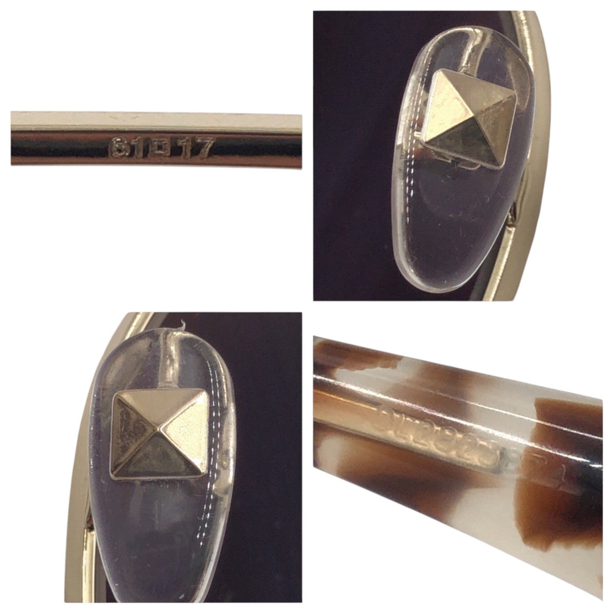14671
VALENTINO ヴァレンティノ スタッズ ブラウン ゴールド メタル VA2036 3003/5A 6117 140 2N サングラス メガネフレーム 男女兼用 ラウンド  メンズ