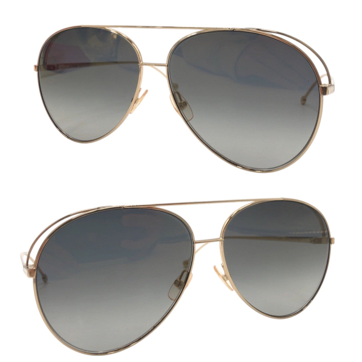 14672
FENDI フェンディ ゴールド ブラック 黒 メタル FF0286/S J5GFQ 6313 135 サングラス 男女兼用 ティアドロップ  メンズ