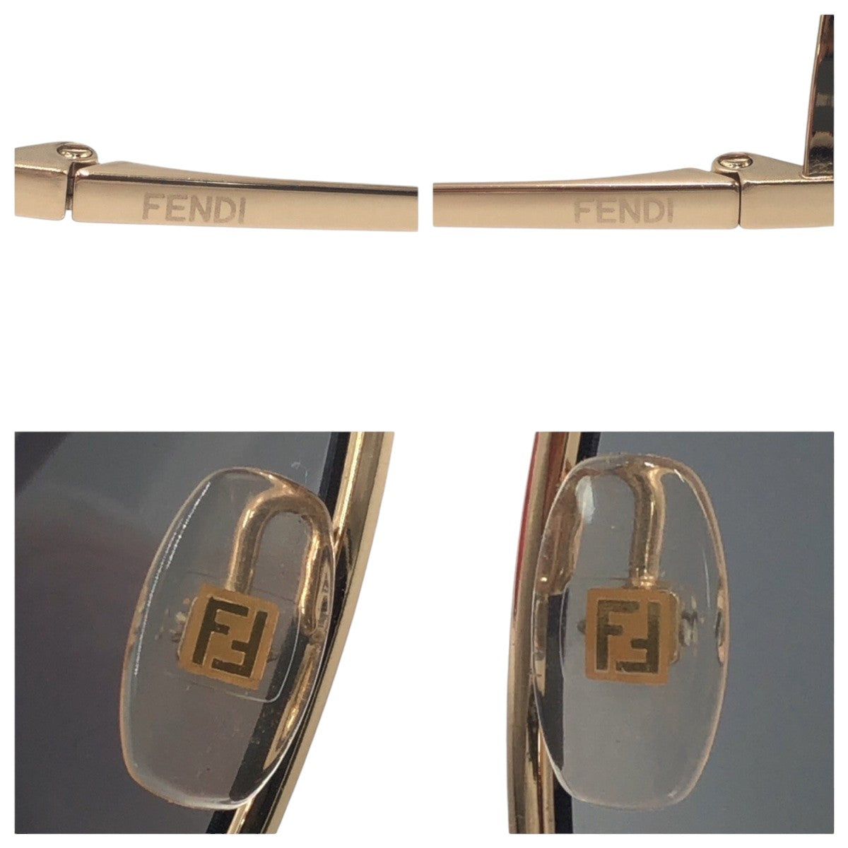 14672
FENDI フェンディ ゴールド ブラック 黒 メタル FF0286/S J5GFQ 6313 135 サングラス 男女兼用 ティアドロップ  メンズ