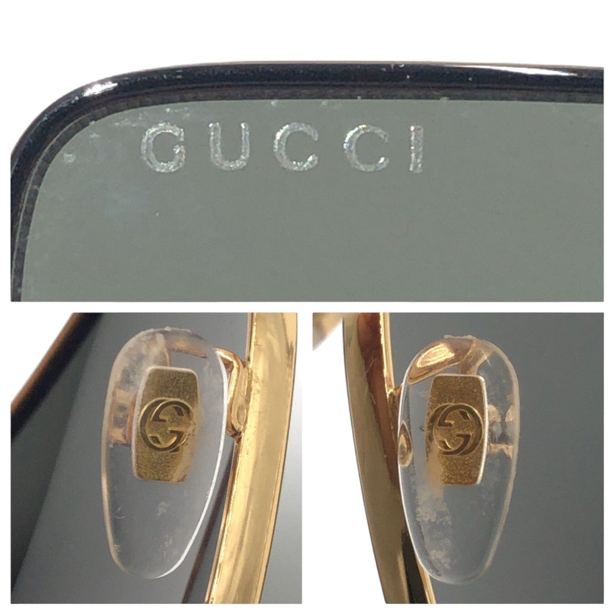 14673
GUCCI グッチ GGロゴ 男女兼用 ブラック 黒 ゴールド メタル GG0436S 002 6114 140 cat.3 サングラス バタフライ  レディース