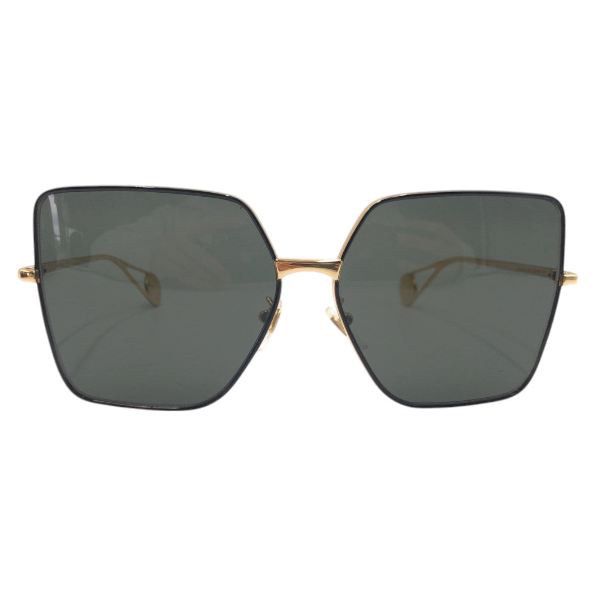 14673
GUCCI グッチ GGロゴ 男女兼用 ブラック 黒 ゴールド メタル GG0436S 002 6114 140 cat.3 サングラス バタフライ  レディース