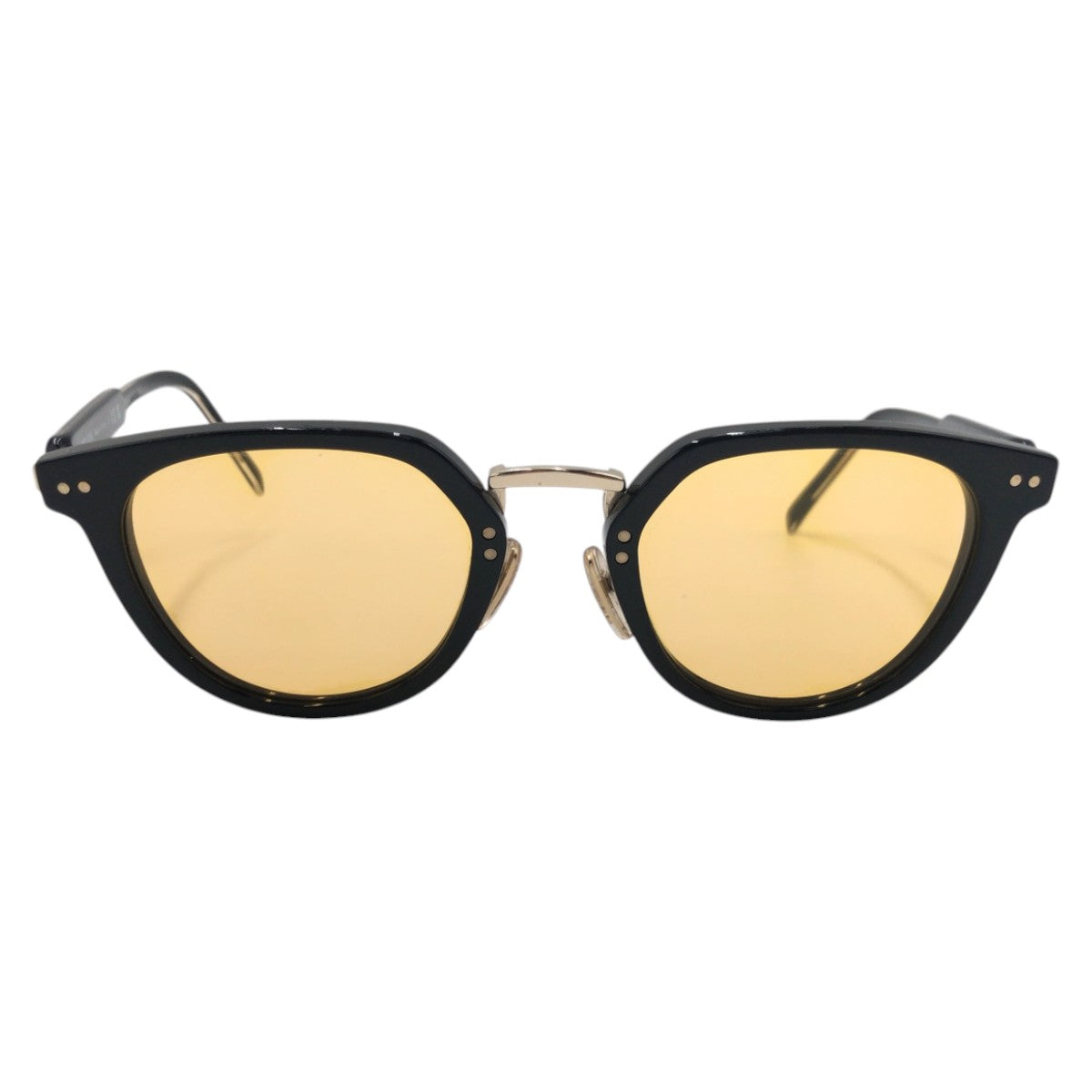14674
PRADA プラダ 男女兼用 イエロー ブラック 黒 プラスチック SPR17Y 4922 AAV 07M 140 1M サングラス ウェリントン  メンズ