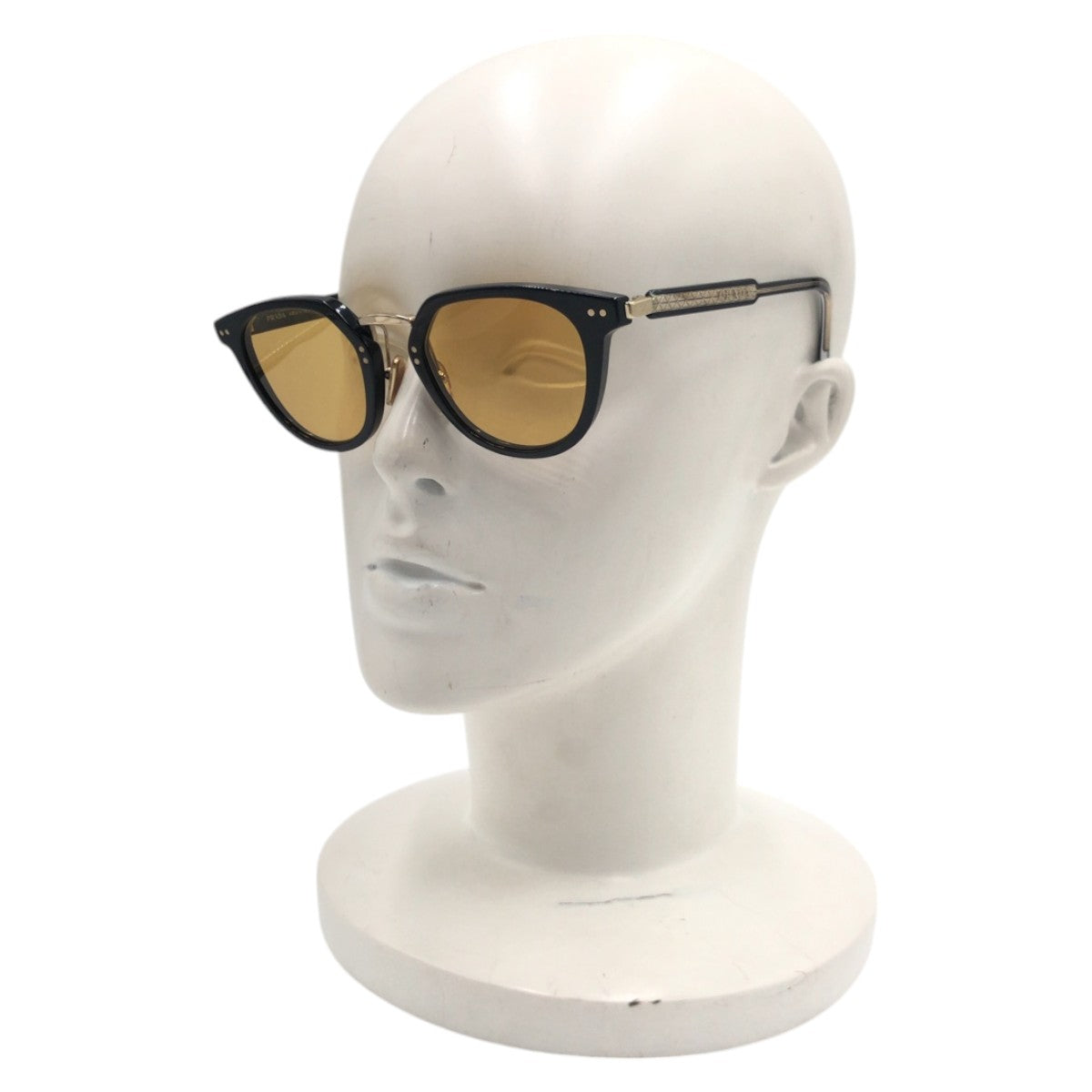 14674
PRADA プラダ 男女兼用 イエロー ブラック 黒 プラスチック SPR17Y 4922 AAV 07M 140 1M サングラス ウェリントン  メンズ
