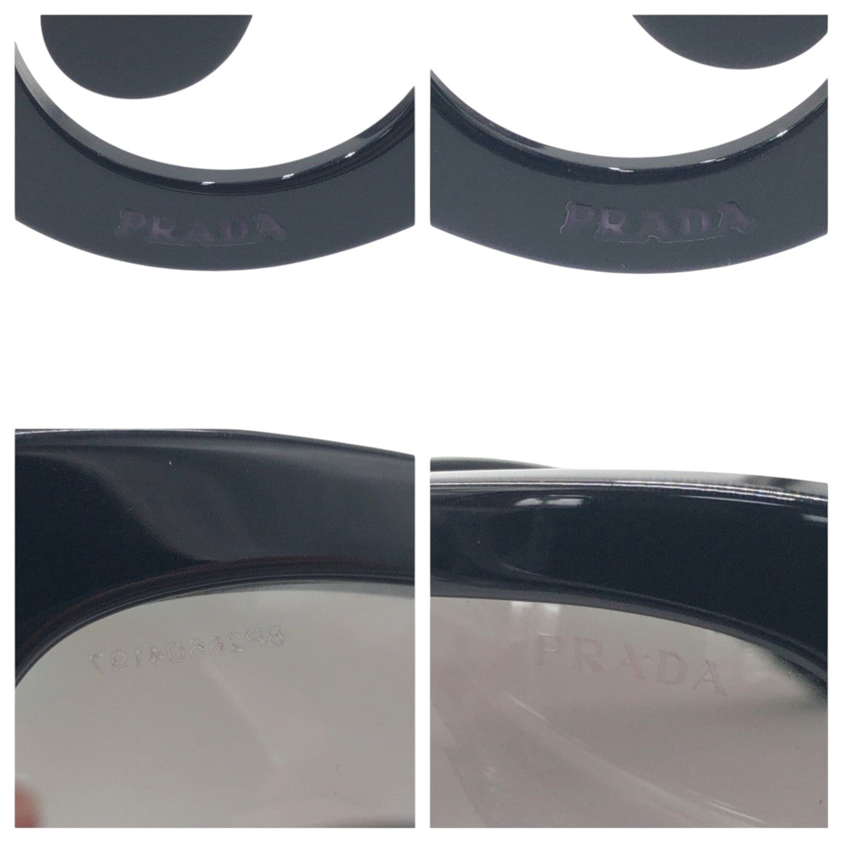 14675
PRADA プラダ ミニマル バロック ブラック 黒 プラスチック SPR270 5419 1AB 3M1 135 2N サングラス スクエア  レディース