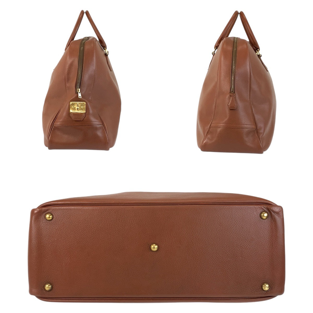 14677
HERMES エルメス ヴィンテージ サンプロン ブラウン ゴールド金具 アルデンヌ ボストンバッグ ハンドバッグ 男女兼用 〇Y刻印  レディース