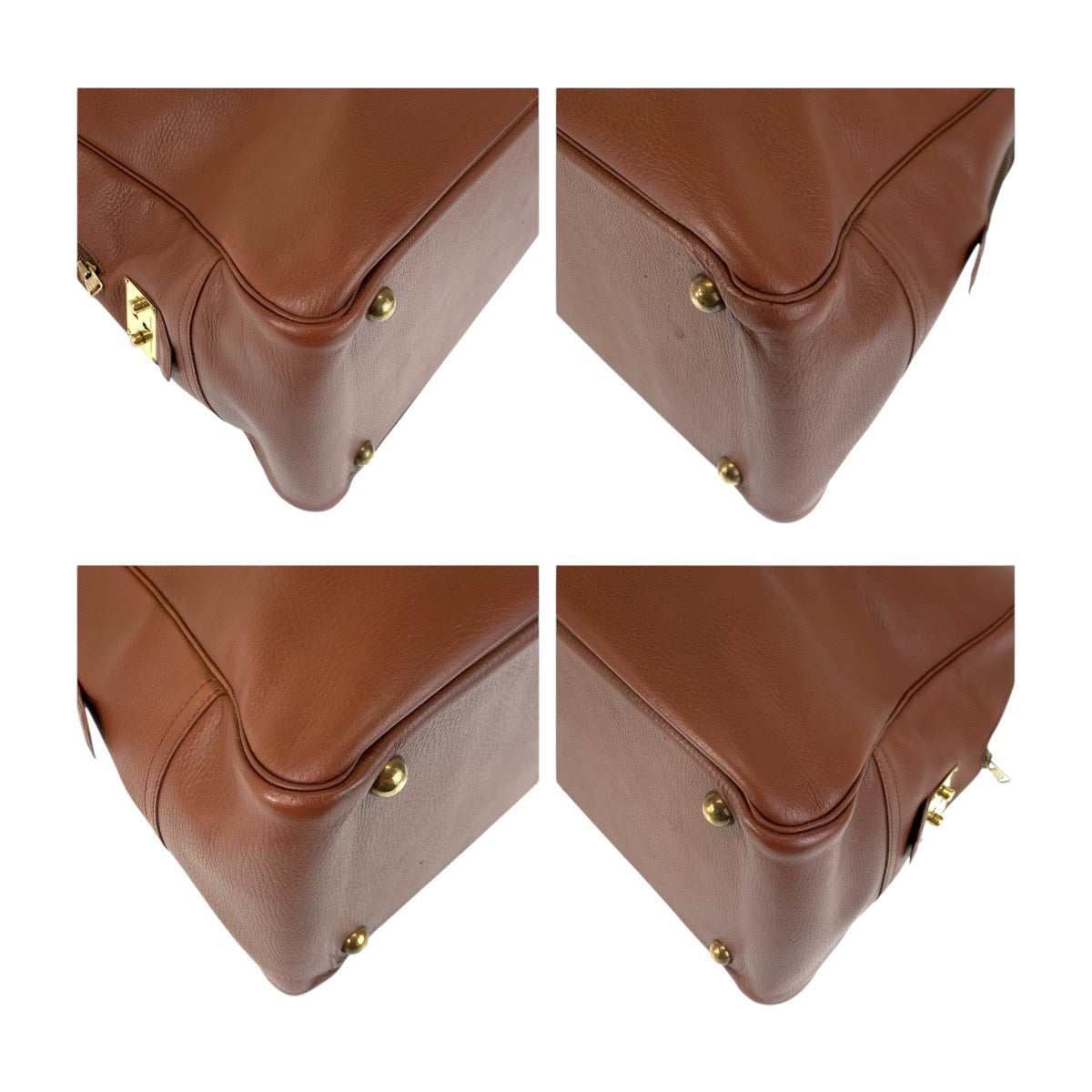 14677
HERMES エルメス ヴィンテージ サンプロン ブラウン ゴールド金具 アルデンヌ ボストンバッグ ハンドバッグ 男女兼用 〇Y刻印  レディース