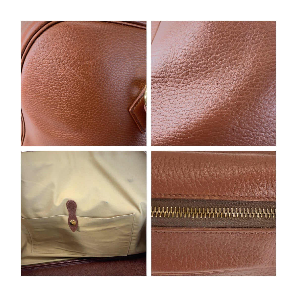 14677
HERMES エルメス ヴィンテージ サンプロン ブラウン ゴールド金具 アルデンヌ ボストンバッグ ハンドバッグ 男女兼用 〇Y刻印  レディース