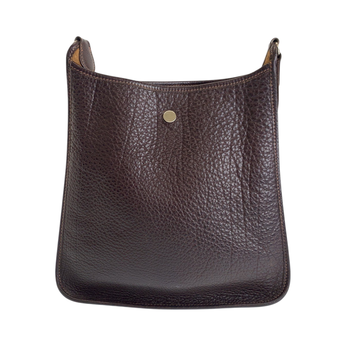 14678
HERMES エルメス ヴェスパPM ブラウン シルバー金具 ヴォーエプソン ショルダーバッグ O刻印  レディース