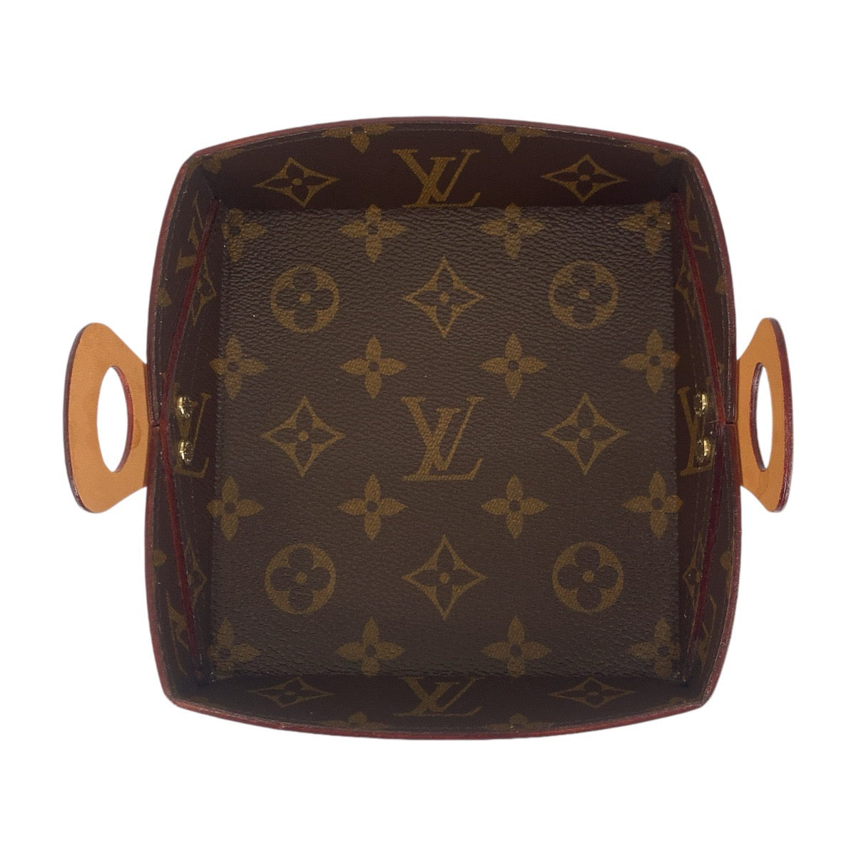 14679
LOUIS VUITTON ルイヴィトン モノグラム ブラウン PVC / レザー アクセサリートレイ 小物れ ケース 男女兼用  メンズ