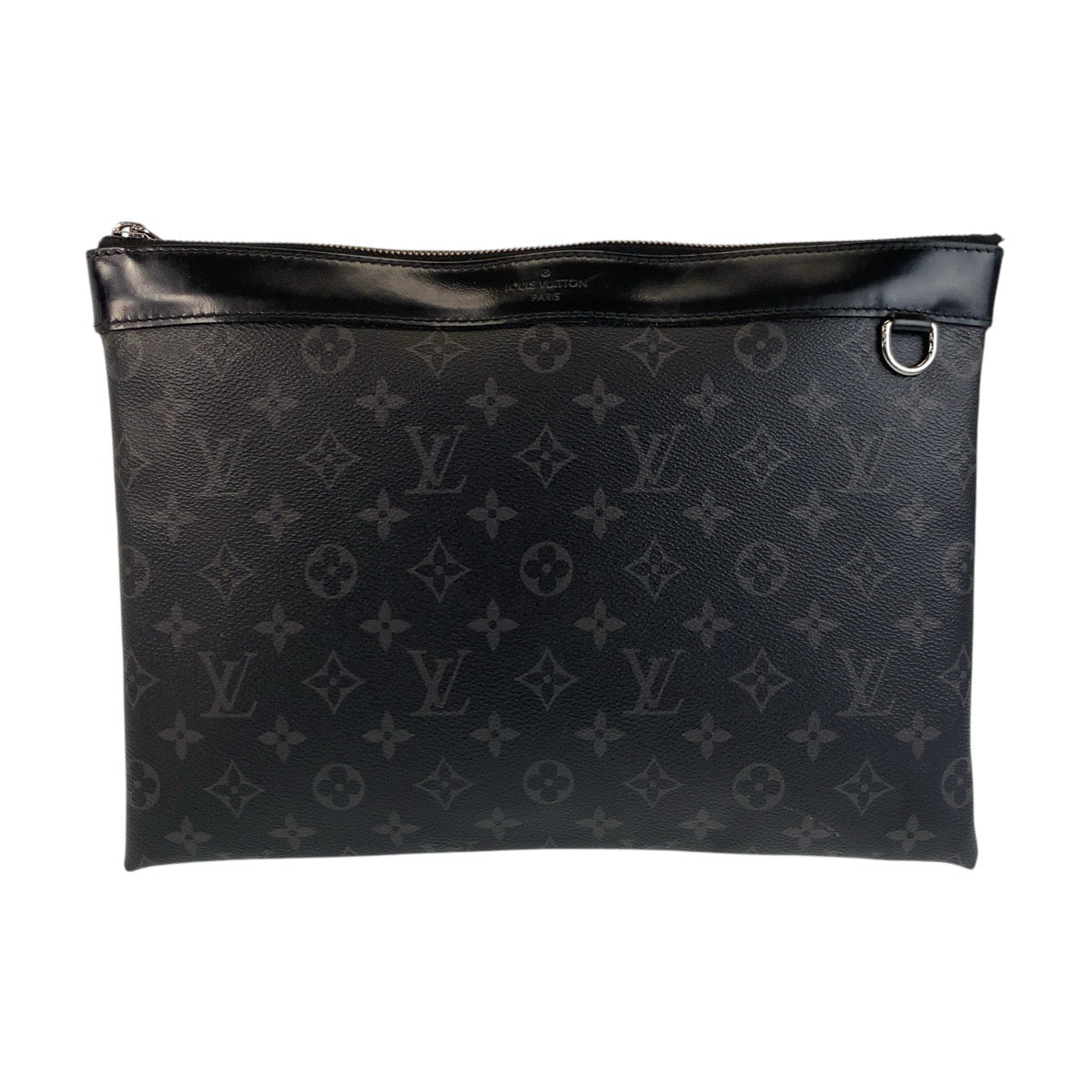 14683
LOUIS VUITTON ルイヴィトン モノグラム エクリプス ポシェット ディスカバリー ブラック 黒 シルバー金具 PVC M62291 クラッチバッグ セカンドバッグ  メンズ