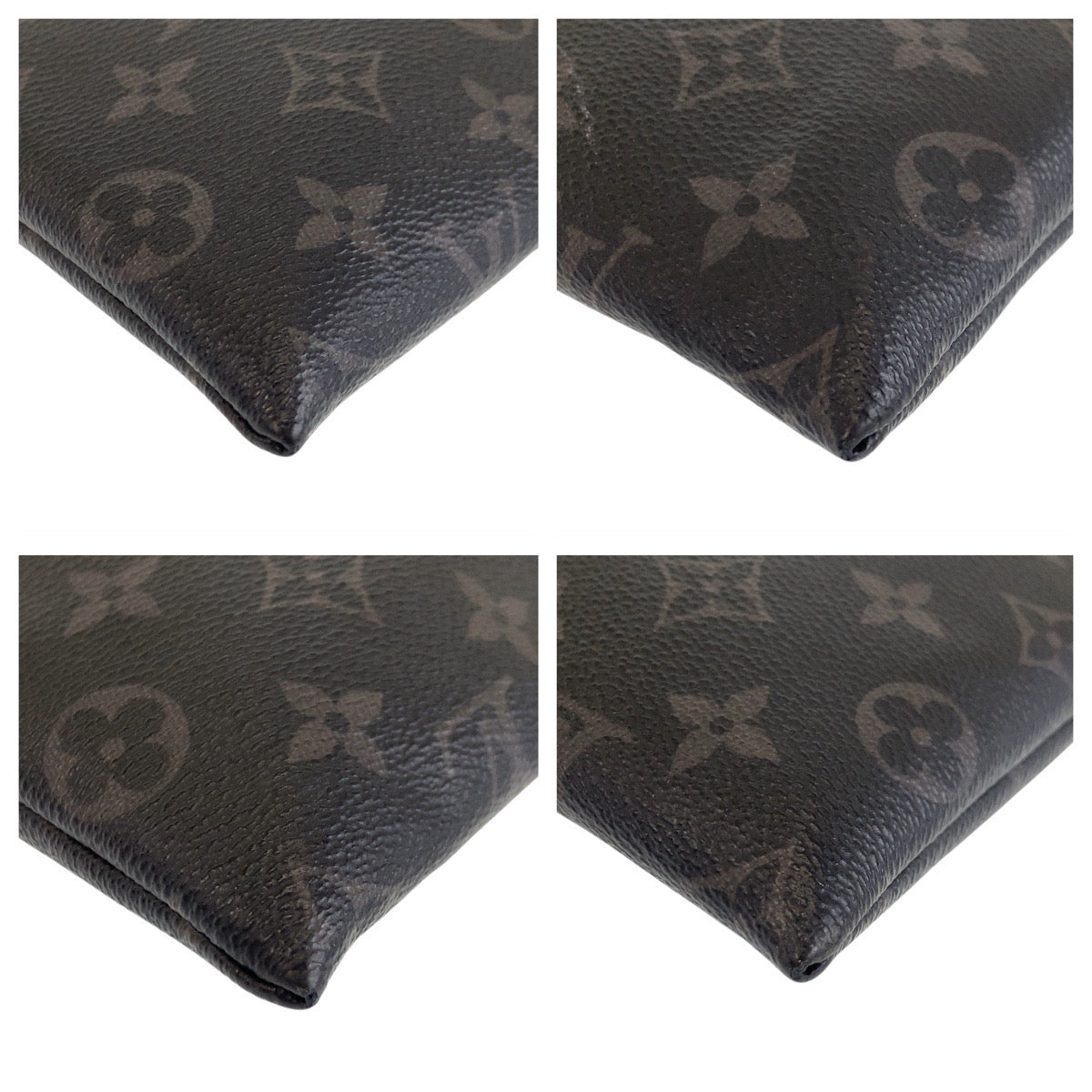14683
LOUIS VUITTON ルイヴィトン モノグラム エクリプス ポシェット ディスカバリー ブラック 黒 シルバー金具 PVC M62291 クラッチバッグ セカンドバッグ  メンズ