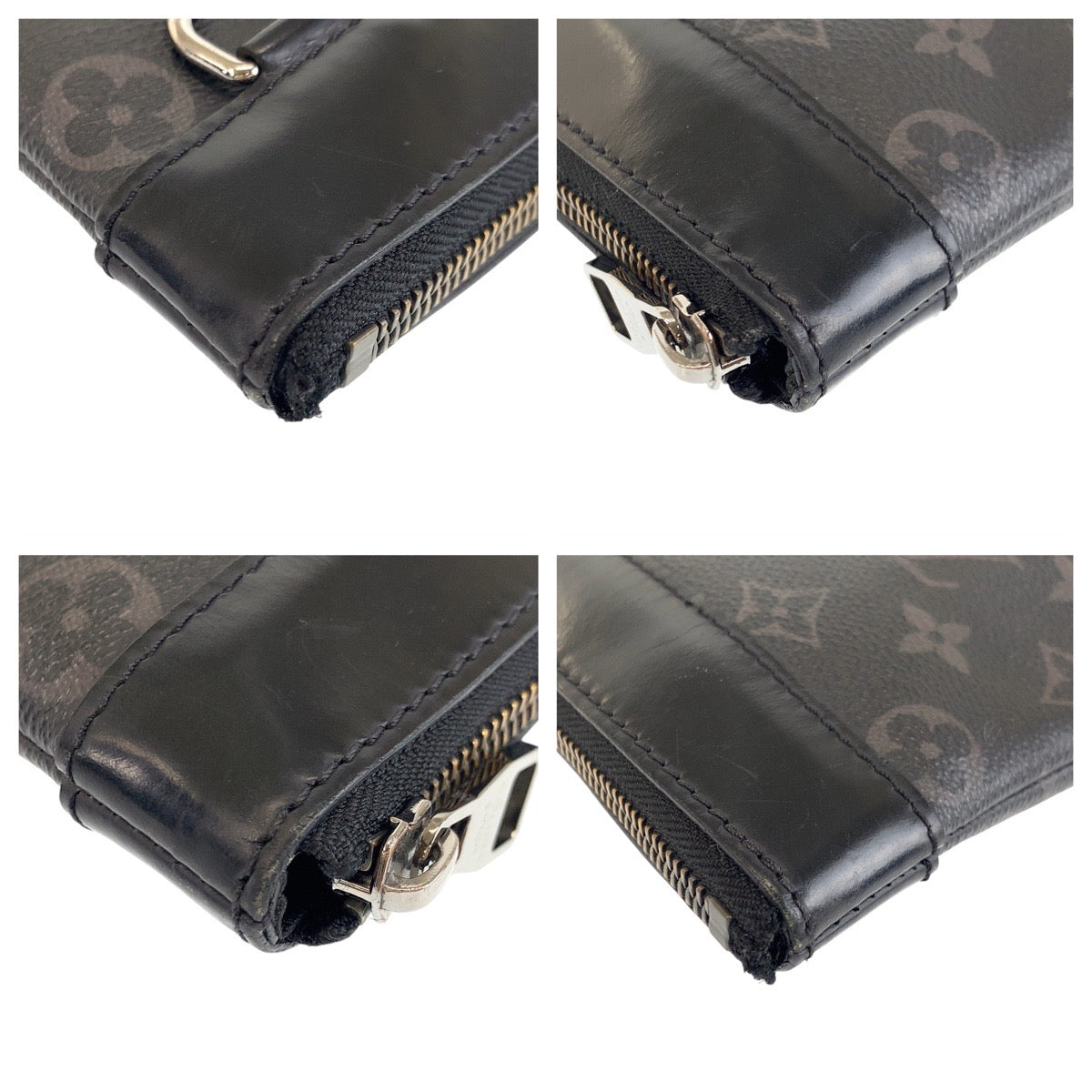 14683
LOUIS VUITTON ルイヴィトン モノグラム エクリプス ポシェット ディスカバリー ブラック 黒 シルバー金具 PVC M62291 クラッチバッグ セカンドバッグ  メンズ