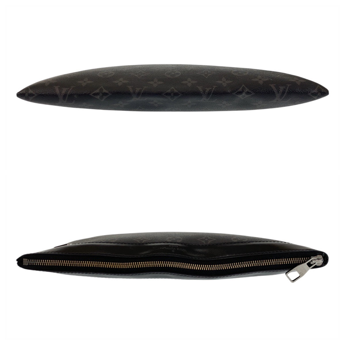 14683
LOUIS VUITTON ルイヴィトン モノグラム エクリプス ポシェット ディスカバリー ブラック 黒 シルバー金具 PVC M62291 クラッチバッグ セカンドバッグ  メンズ