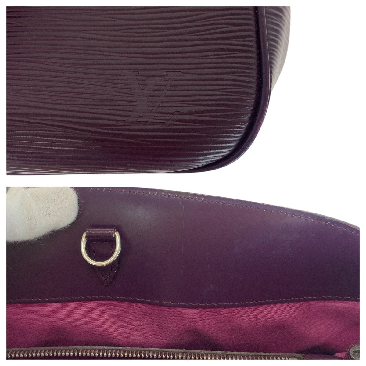 14684
LOUIS VUITTON ルイヴィトン エピ パッシィ PM パープル シルバー金具 レザー M5926K トートバッグ ショルダーバッグ  レディース