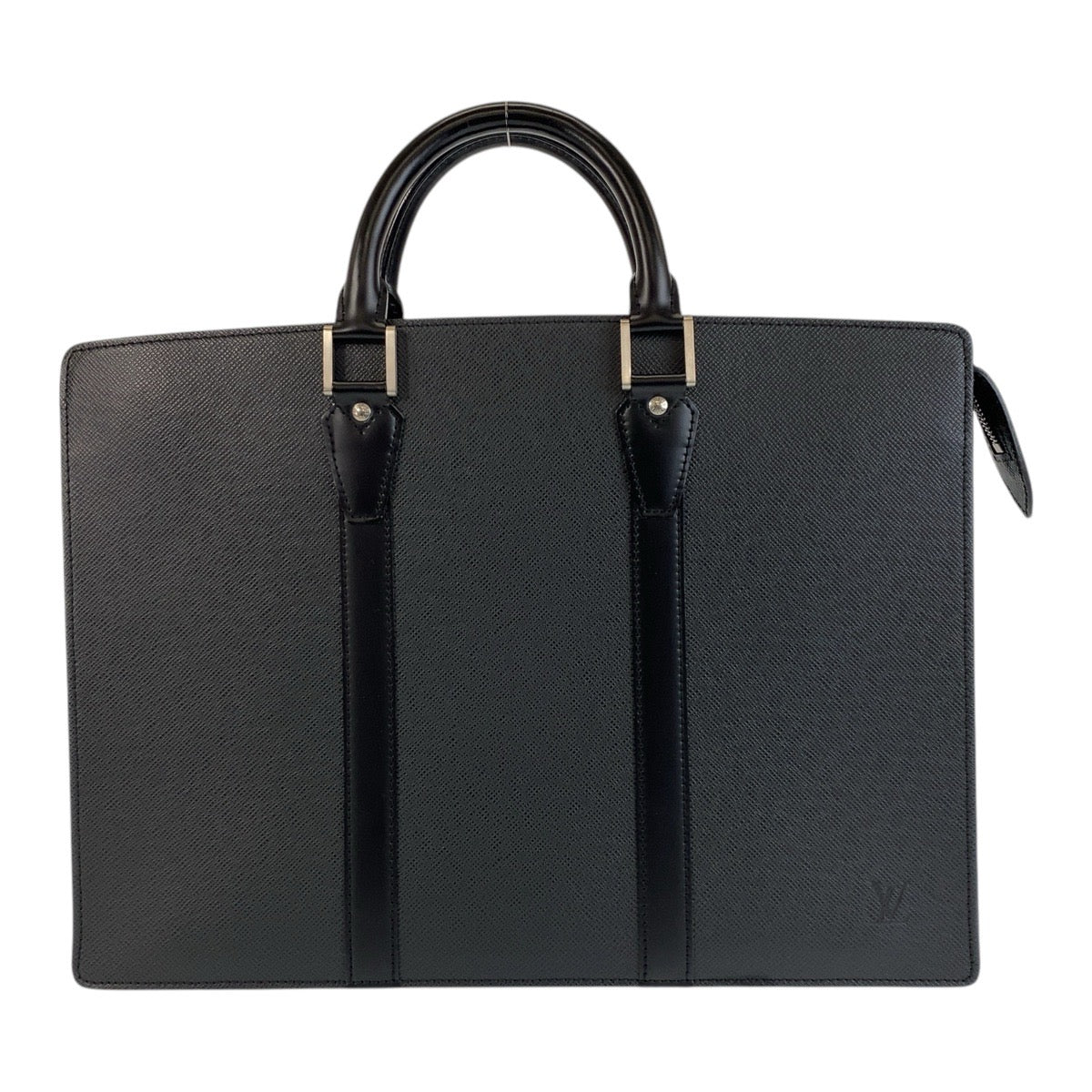14685
LOUIS VUITTON ルイヴィトン タイガ ポルト ドキュマン ロザン アルドワーズ ブラック 黒 シルバー金具 レザー M30052 ビジネスバッグ ブリーフケース  メンズ