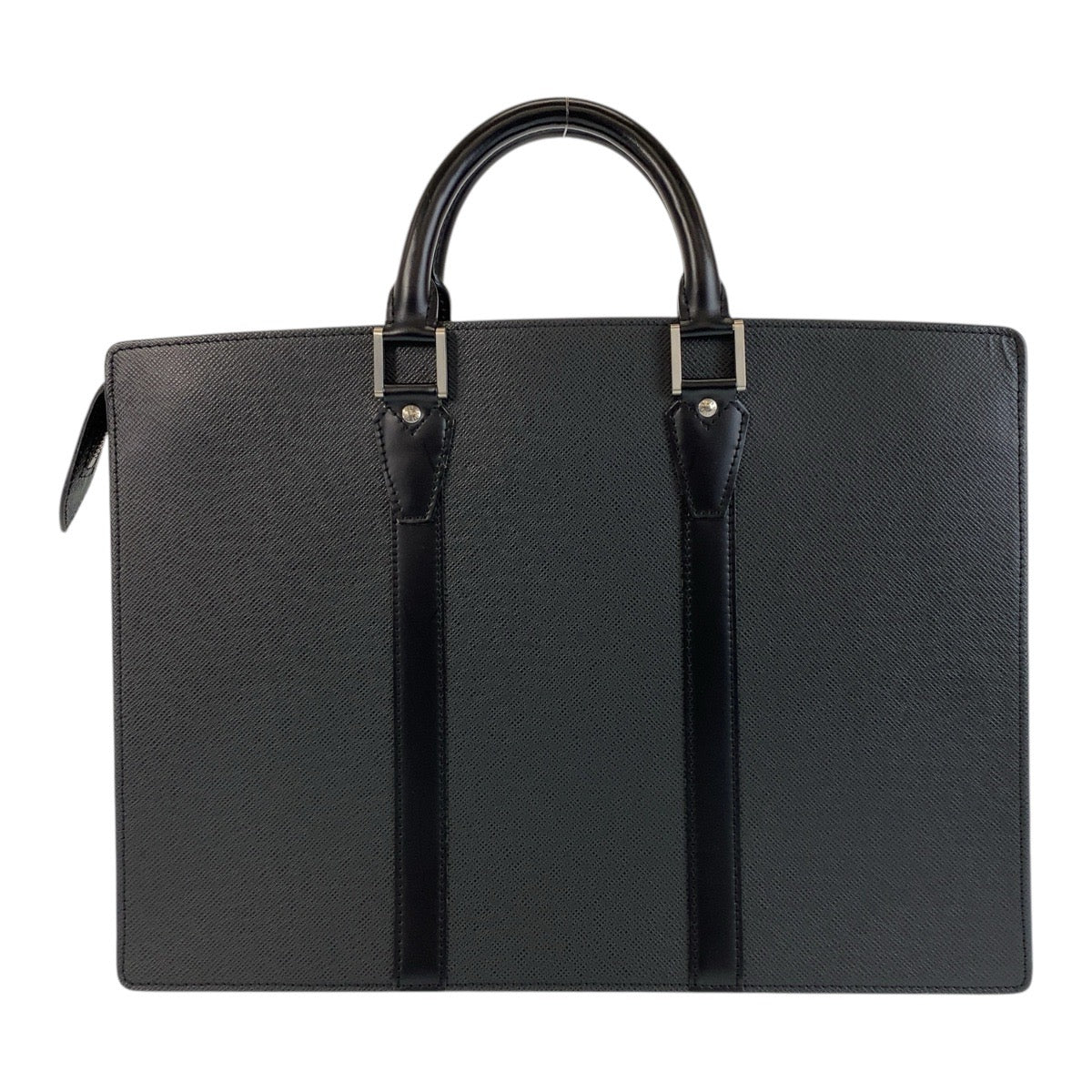 14685
LOUIS VUITTON ルイヴィトン タイガ ポルト ドキュマン ロザン アルドワーズ ブラック 黒 シルバー金具 レザー M30052 ビジネスバッグ ブリーフケース  メンズ