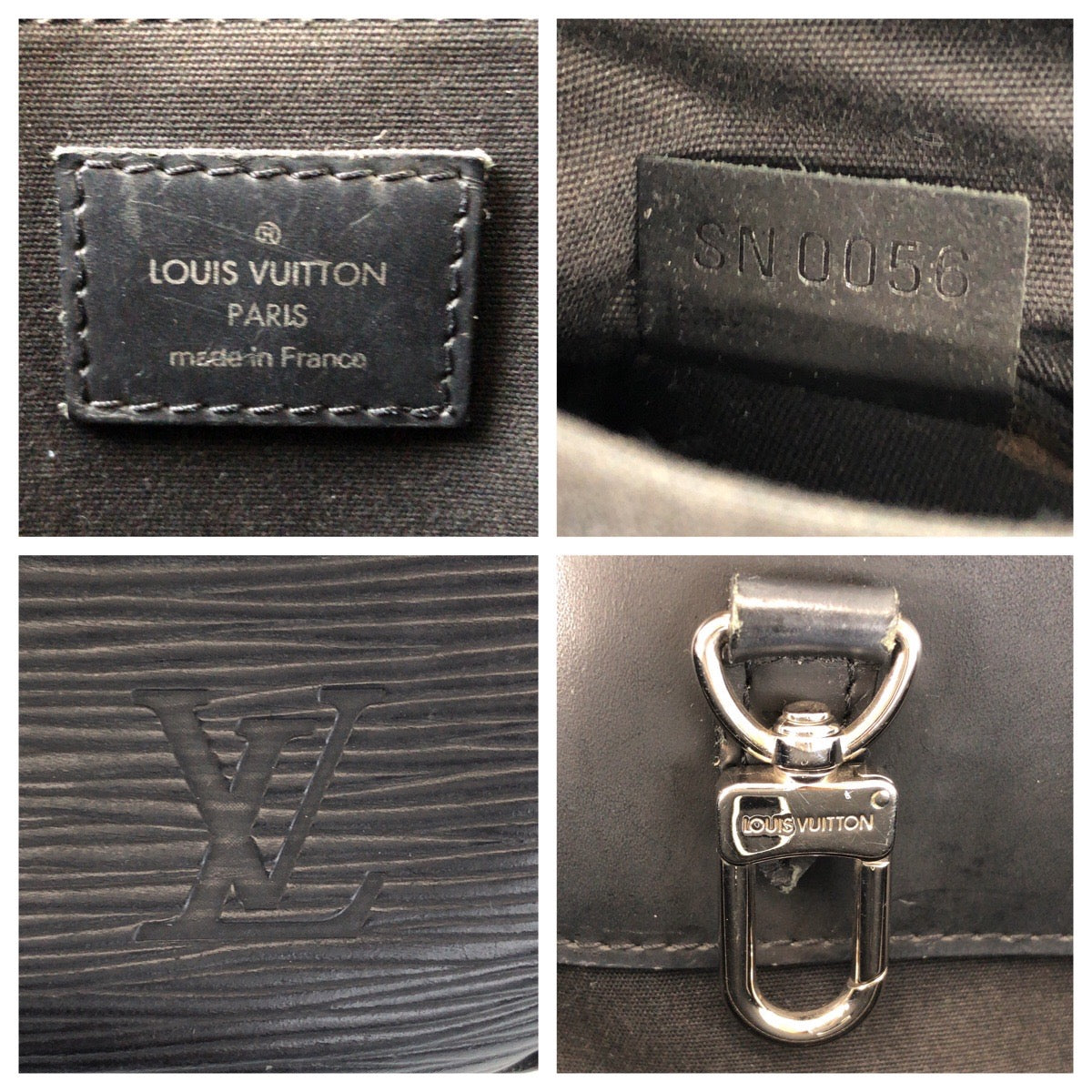 14686
LOUIS VUITTON ルイヴィトン エピ パッシーGM ノワール ブラック 黒 シルバー金具 レザー M59252 ショルダーバッグ  レディース