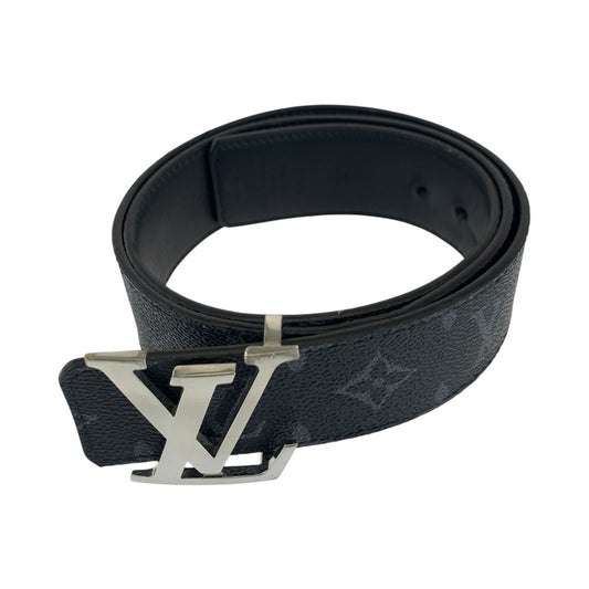 14687
LOUIS VUITTON ルイヴィトン モノグラム エクリプス サンチュール 85cm/34インチ ブラック 黒 シルバー金具 PVC / レザー M9043 ベルト リバーシブル  メンズ
