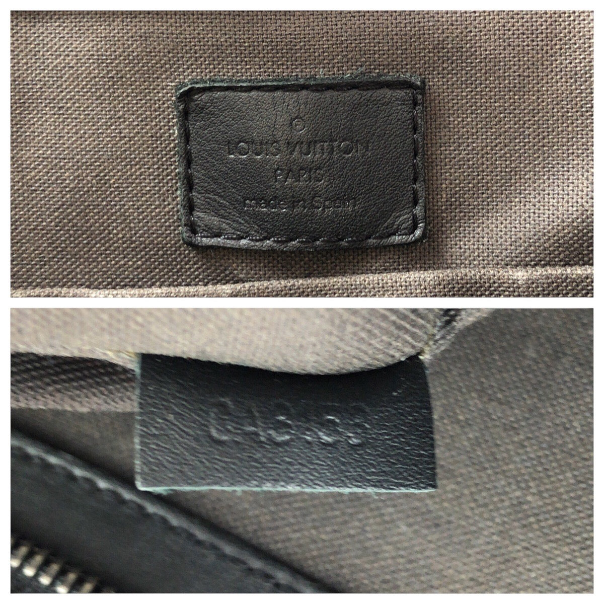 14689
LOUIS VUITTON ルイヴィトン ダミエ アンフィニ タダオ PM ブラック 黒 ガンメタ金具 レザー N41467 ビジネスバッグ トートバッグ  メンズ