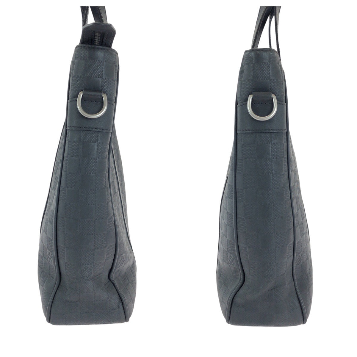 14689
LOUIS VUITTON ルイヴィトン ダミエ アンフィニ タダオ PM ブラック 黒 ガンメタ金具 レザー N41467 ビジネスバッグ トートバッグ  メンズ