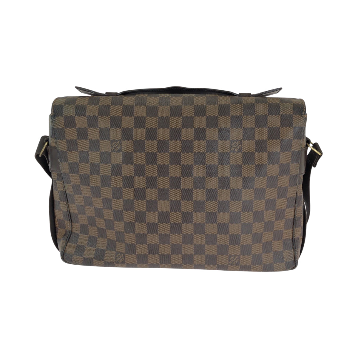 14692
LOUIS VUITTON ルイヴィトン ダミエ エベヌ ブロードウェイ ブラウン ゴールド金具 PVC N42270 ショルダーバッグ  メンズ