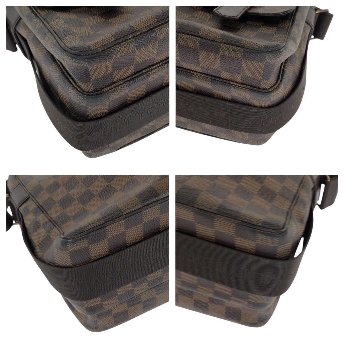 14692
LOUIS VUITTON ルイヴィトン ダミエ エベヌ ブロードウェイ ブラウン ゴールド金具 PVC N42270 ショルダーバッグ  メンズ