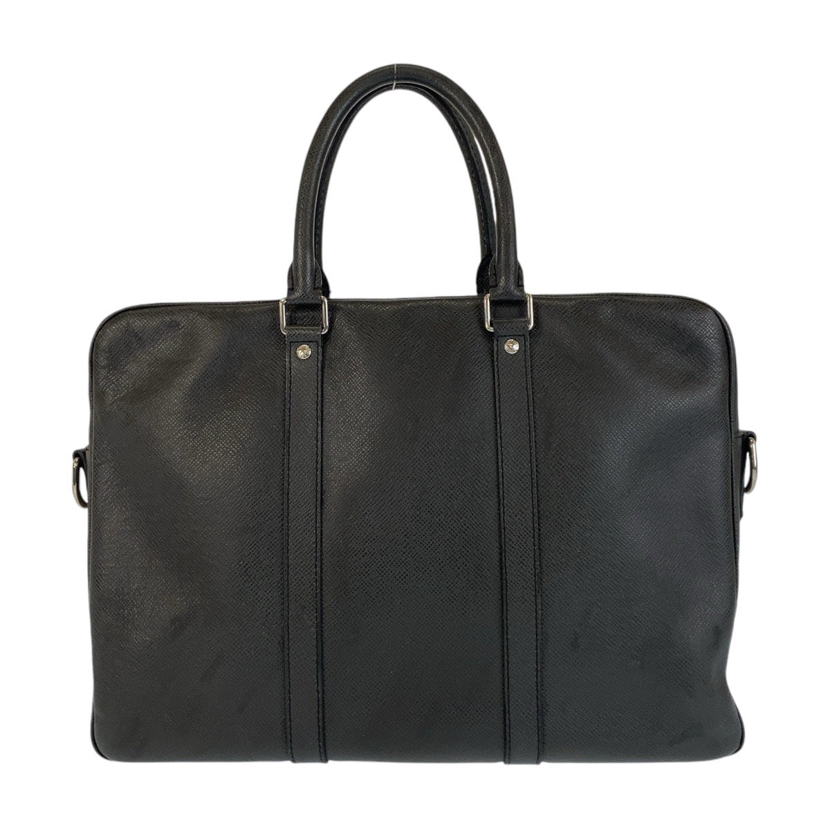 14693
LOUIS VUITTON ルイヴィトン タイガ ポルトドキュマン ヴォワヤージュ ノワール ブラック 黒 シルバー金具 レザー M33412 ビジネスバッグ ブリーフケース  メンズ