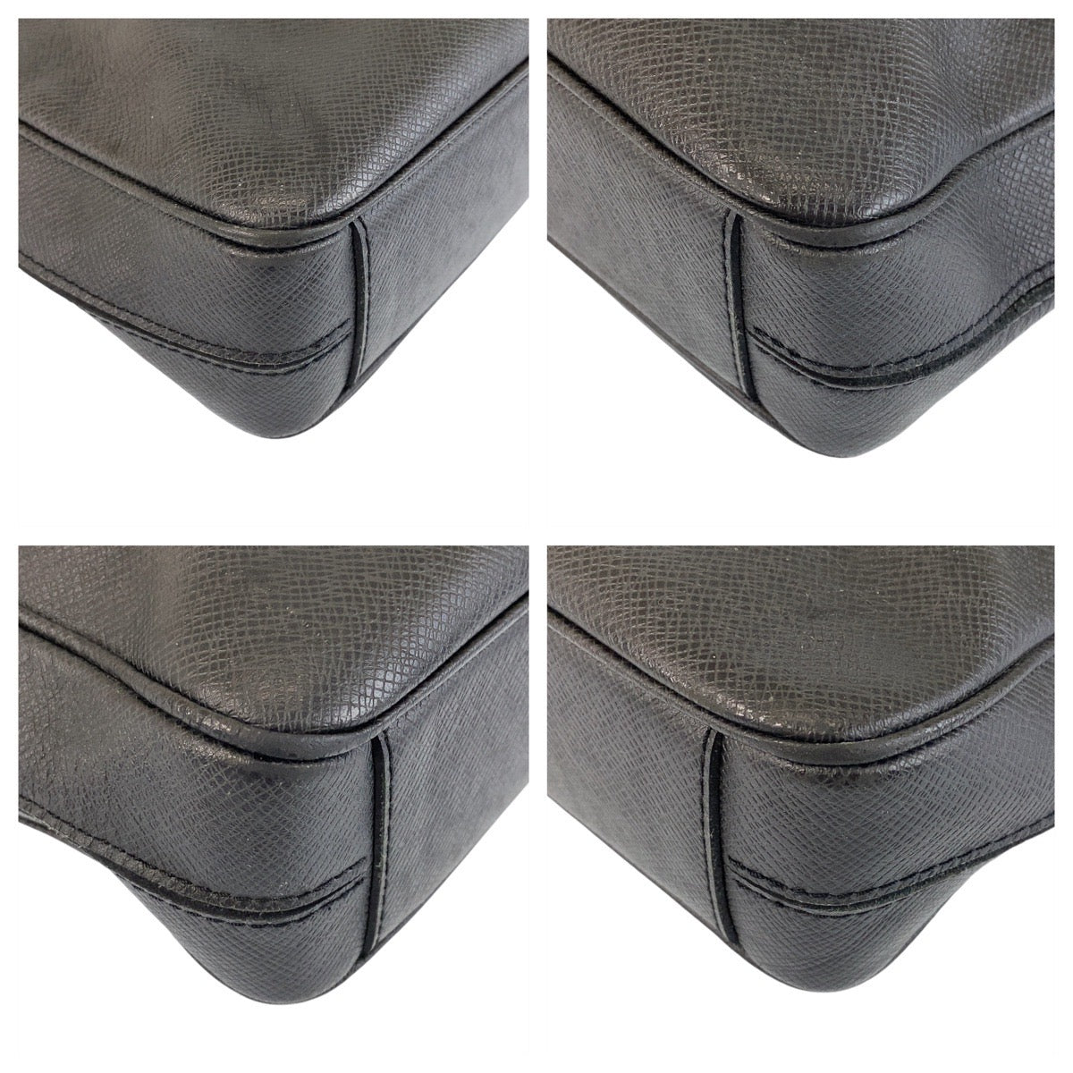 14693
LOUIS VUITTON ルイヴィトン タイガ ポルトドキュマン ヴォワヤージュ ノワール ブラック 黒 シルバー金具 レザー M33412 ビジネスバッグ ブリーフケース  メンズ